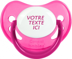 Chupete rosa fisiológica fosforescente en color