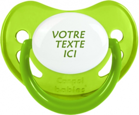 Chupete verde fosforescente fisiológica en color
