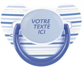 Chupete de rayas azul marino fisiológica en color