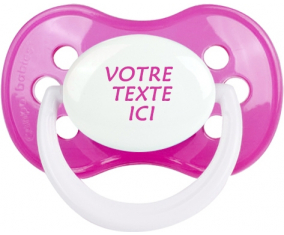 Chupete rosa anatómica clásica en color