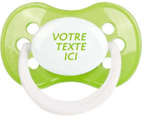 Chupete verde anatómica clásica en color