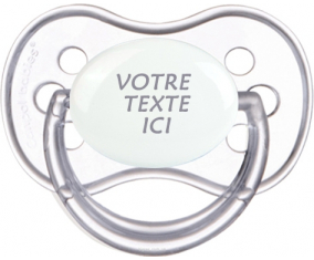 Chupete clásica de color transparente