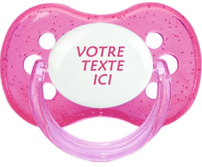 Chupete de lentejuelas de cereza roja en color