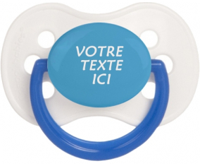 Azul blanco Chupete continentes clásico cereza en color
