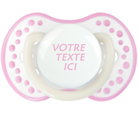 Chupete rosa blanca fosforescente Lovi Dynamic en color