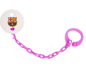 Attache-tetina FC Barcelona color fuschia rosa