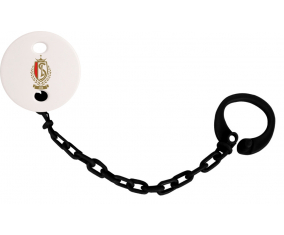 Attache-ESTÁNDAR DE LIEGE piruleta de color negro