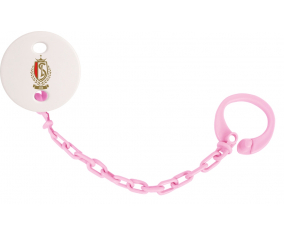 Attache ESTÁNDAR DE PEZÓN LIEJA de color rosa claro
