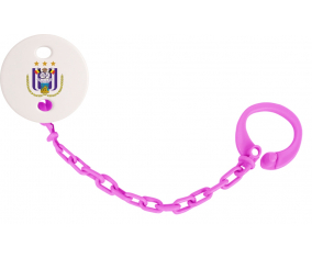 Attache-chupete Royal Sporting Club Anderlecht fuschia rosa