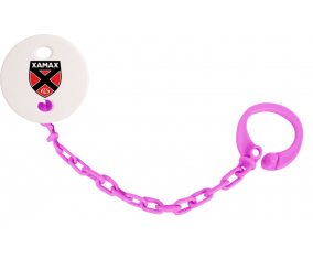 Attache-tétine Neuchâtel Xamax color fuschia rosa