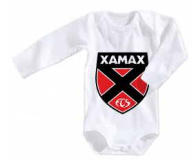 Body bebé Neuchâtel Xamax mangas cortas de 3/6 meses