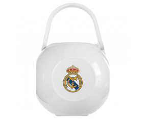 Caja blanca de piruletas del Real Madrid