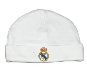 Bavoir bebé de algodón personalizado del Real Madrid