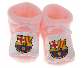 Chausson bebé FC Barcelona color rosa