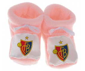 Chausson bebé FC Basel color rosa