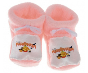 Chausson bebé halloween estilo 2 color rosa