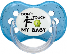 Corona Don't touch my baby : Chupete Cereza personnalisée