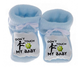 Corona Don't Touch My Baby: chausson Blue Baby