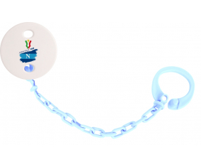 Attache-tétine Coppa Italia 2020 Napoli color azul cielo