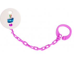 Attache-tétine Coppa Italia 2020 Napoli color fuschia rosa