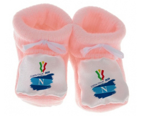 Chausson bebé Coppa Italia 2020 Napoli color rosa