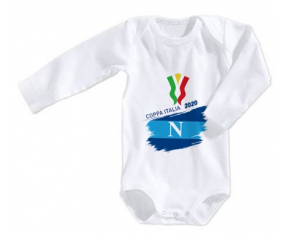 Body bebé Coppa Italia 2020 Napoli 3/6 meses mangas largas