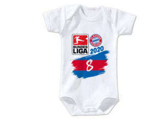Body bebé Bayern Múnich 8 bundesliga 3/6 meses cortos