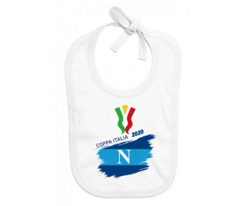 Bavoir bebé personalizado Coppa Italia 2020 Napoli