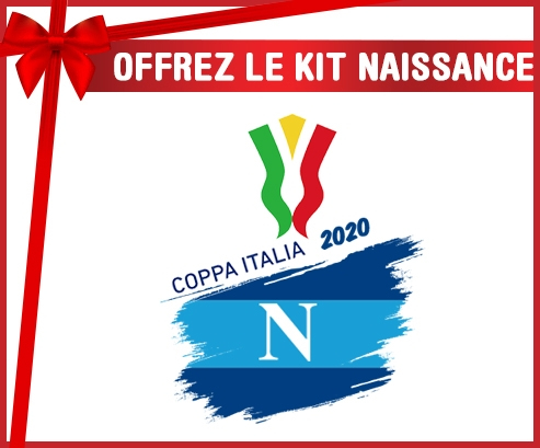 kit naissance bebé personalizado Coppa Italia 2020 Napoli