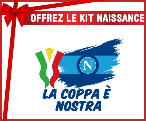 kit naissance bebé personalizado Napoli: La coppa è nostra