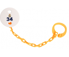 Attache-tétine Real Madrid: Campeones 34 Liga design-3 color Naranja