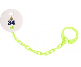 Attache-tétine Real Madrid: Campeones 34 Liga diseño-3 color verde