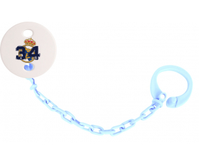 Attache-Tétine Real Madrid: Campeones 34 Liga design-5 sky blue