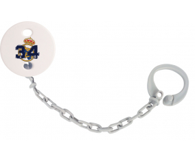 Attache-tétine Real Madrid: Campeones 34 Liga design-5 color Gris