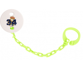 Attache-tétine Real Madrid: Campeones 34 Liga diseño-5 color verde