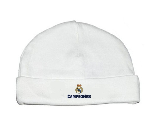 Bonnet bebé personalizado del Real Madrid: Campeones 34 Liga design-2