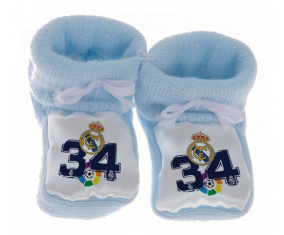 Chausson Real Madrid Bebé: Campeones 34 Liga Azul Diseño-4