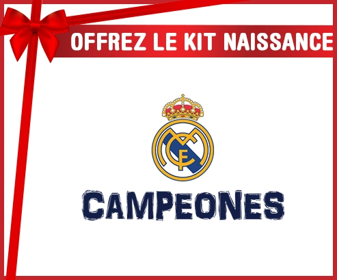kit naissance bebé personalizado del Real Madrid: Campeones 34 Liga design-2