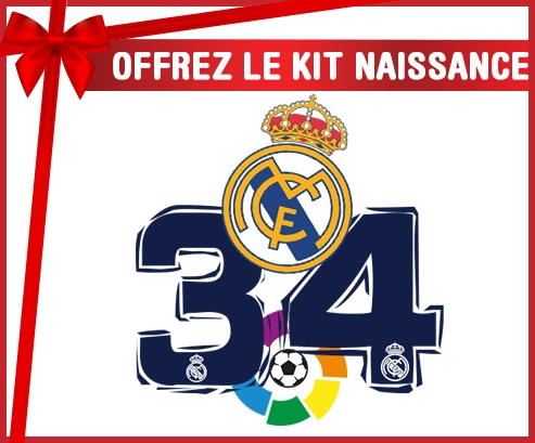 kit naissance real Madrid: Campeones 34 Liga design-4