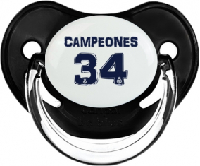 Real Madrid: Campeones 34 Liga diseño-1: Clásico Negro Tetino fisiológico punta