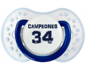 Real Madrid: Campeones 34 Liga diseño-1: Marine-white-blue clásico Tetine tip Lovi Dynamic