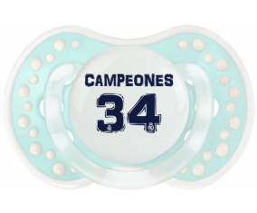 Real Madrid: Campeones 34 Liga diseño-1: Retro-turquesa-laguna clásica tetina punta Lovi Dynamic