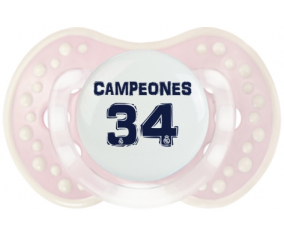 Real Madrid: Campeones 34 Liga diseño-1: Retro-pink-tender clásico Tetine tip Lovi Dynamic