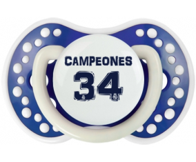 Real Madrid: Campeones 34 Liga diseño-1: Fosforescente azul marino tetina punta Lovi Dynamic