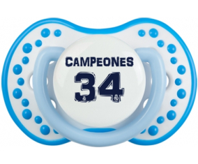 Real Madrid: Campeones 34 Liga design-1: Punta tetina fosforescente blanquiazul Lovi Dynamic