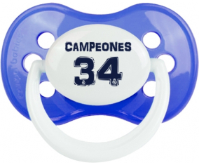 Real Madrid : Campeones 34 Liga diseño-1 : Chupete Anatómico personnalisée