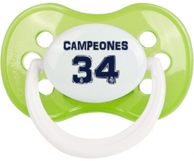 Real Madrid: Campeones 34 Liga diseño-1: Clásico Verde Tetine punta anatómica