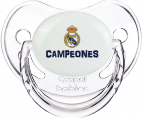 Real Madrid: Campeones 34 Liga design-2: Consejo fisiológico tetino clásico transparente