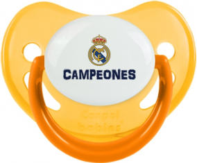 Real Madrid: Campeones 34 Liga design-2: Punta fisiológica fosforescente amarilla Tetin