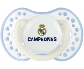 Real Madrid: Campeones 34 Liga diseño-2: Clásico Blanco-cian Tetine punta Lovi Dynamic